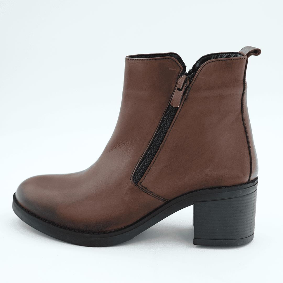 240612 Kadın Deri Bot (7 cm)