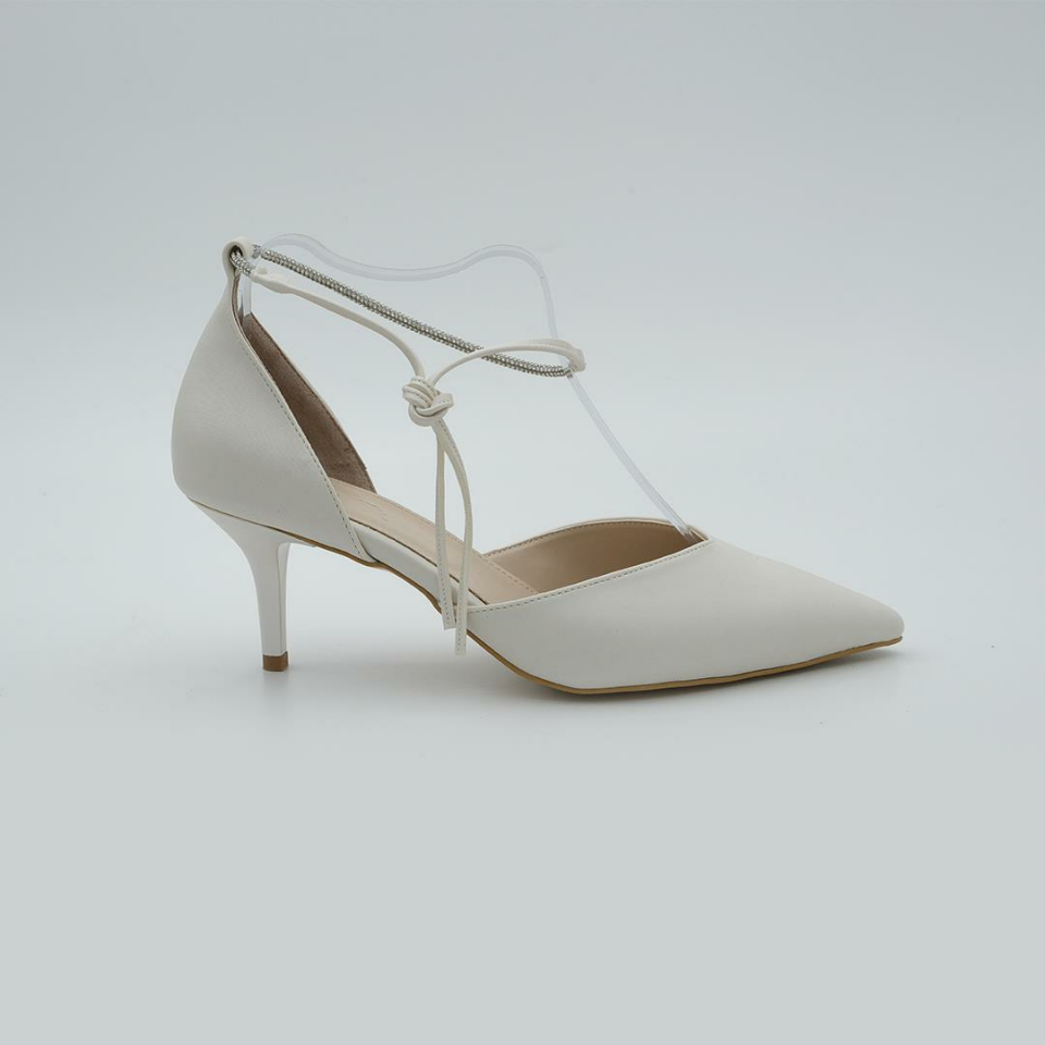 489 Kadın Topuklu Ayakkabı (5cm) Sedef Beyaz - 38