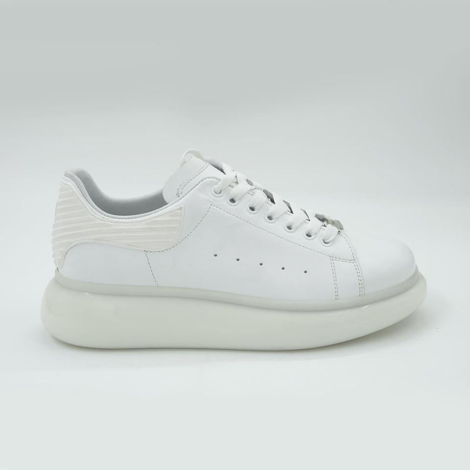 10205PC Erkek Deri Spor Ayakkabı Beyaz - 44