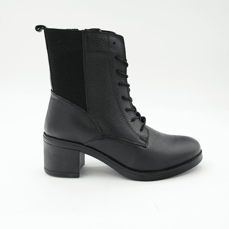 240607 Kadın Deri Bot Siyah - 40