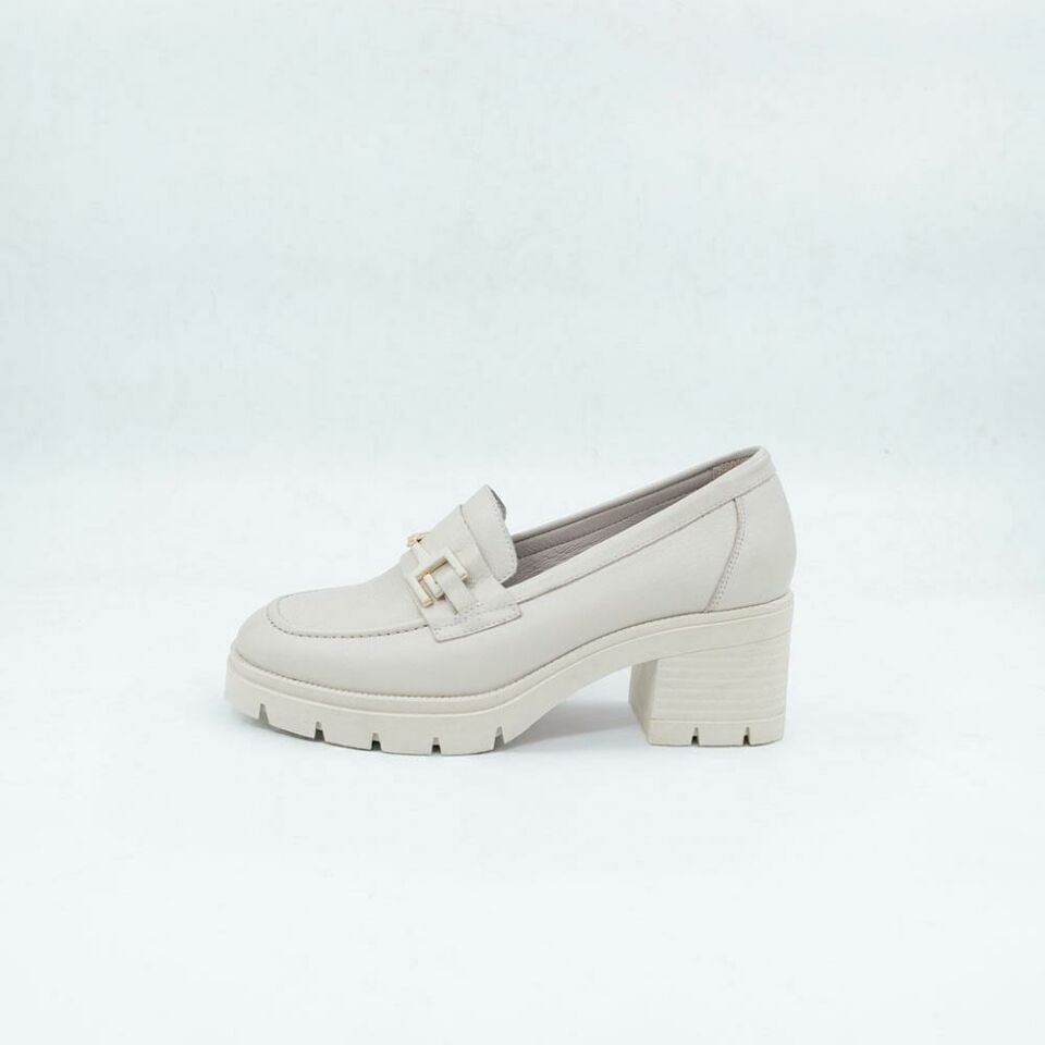 2683 Kadın Deri Ayakkabı (6cm) 41 - Bej