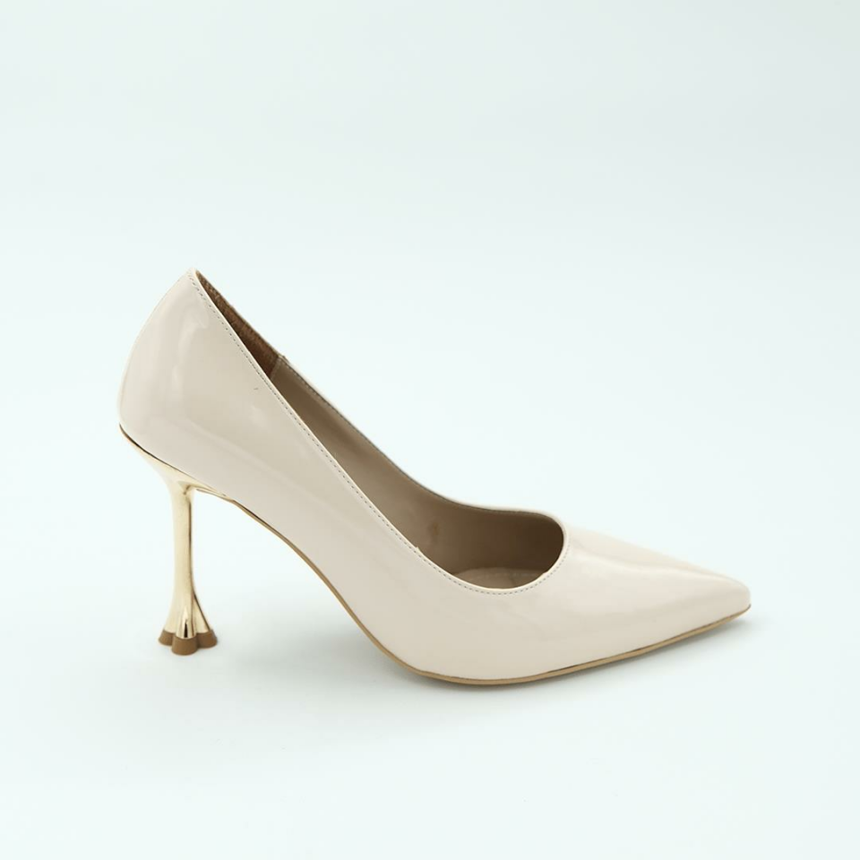 K702501 Kadın Topuklu Ayakkabı (9cm) Bej - 39