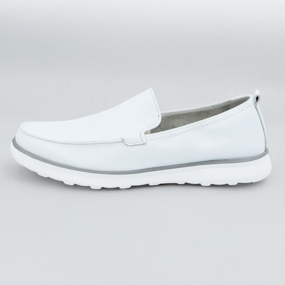 2347-1 Casual Erkek Deri Ayakkabı Beyaz - 41