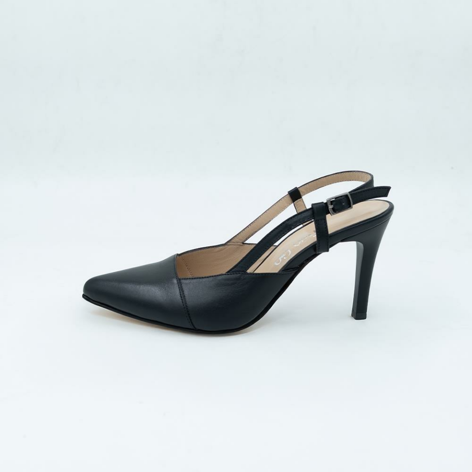 044 Kadın Deri Topuklu Sandalet