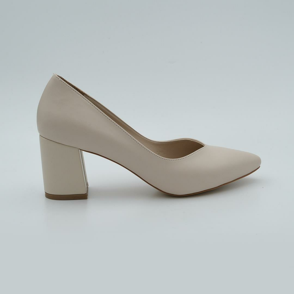 303 Topuklu Kadın Ayakkabı Bej - 39