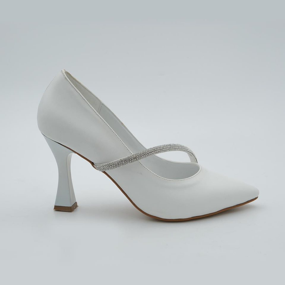 248125 Kadın Topuklu Ayakkabı Beyaz - 39