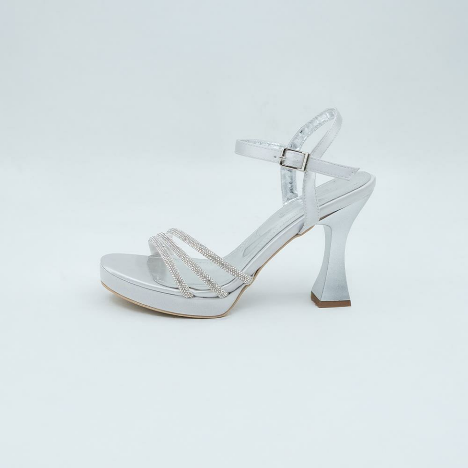 448186 Kadın Topuklu Ayakkabı 39 - Gümüş