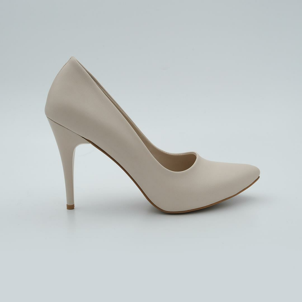100 Stiletto Kadın Ayakkabı Ten Rengi - 38
