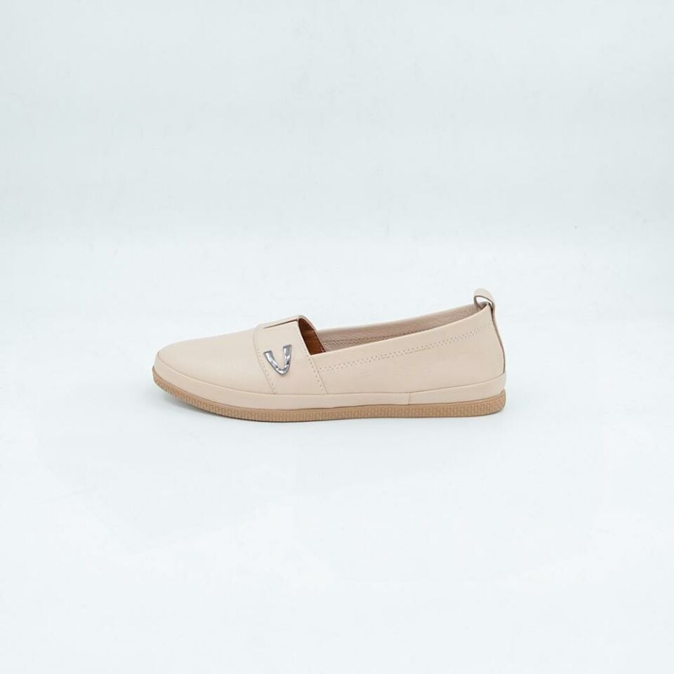 1802 Kadın Deri Babet Bej - 41